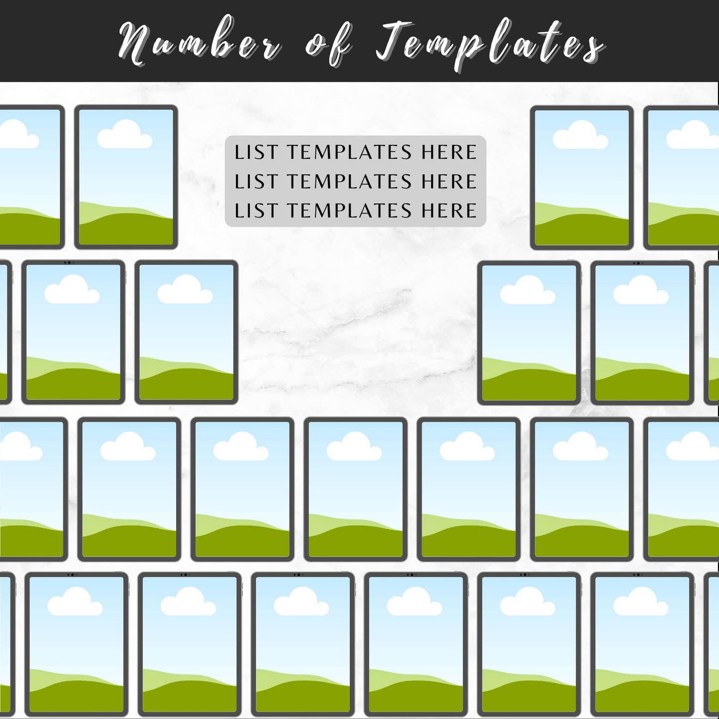 Mock Photo Display Templates