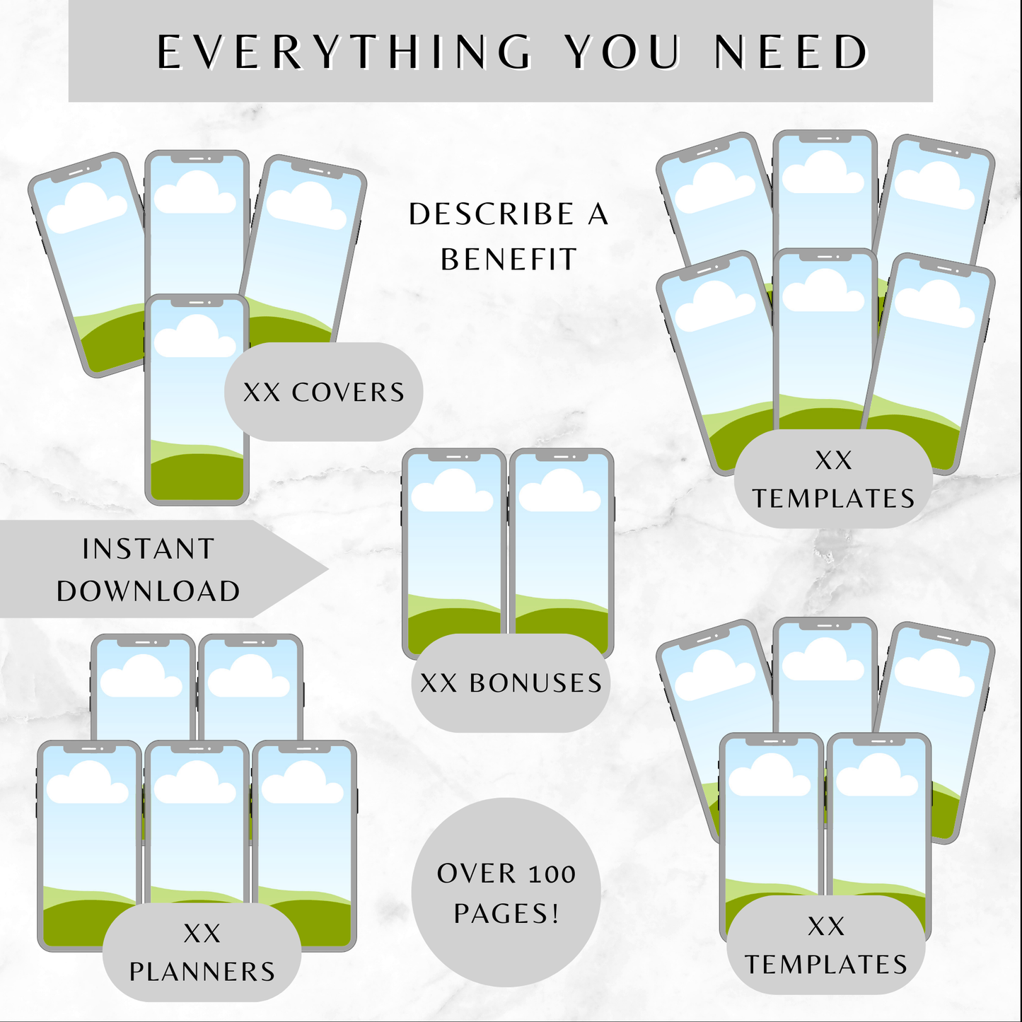 Mock Photo Display Templates