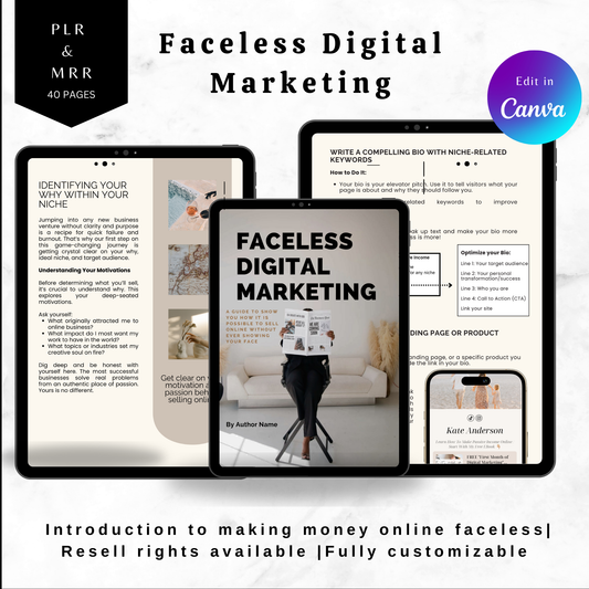 Faceless Digital Marketing Manual